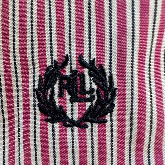 Lauren Ralph Lauren button up shirt 18 red stripes with collar - Picture 5 of 5